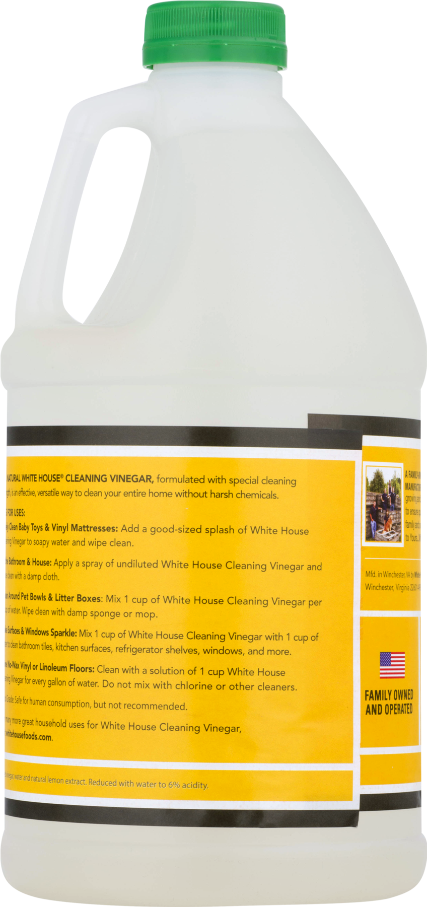 White House All Natural Lemon Scent Cleaning Vinegar, - Fluid Ounce (1800x1800)