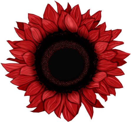 Album - Blue Sunflowers Png (500x500)
