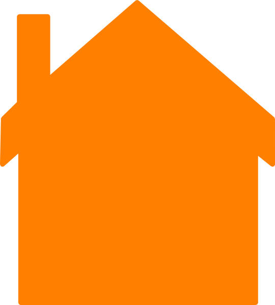 Orange House Clip Art - Orange House Clip Art (540x598)