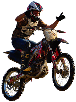 Motocross, Stunt, Freestyle, Dirtbike - Motocross Png Honda (960x676)