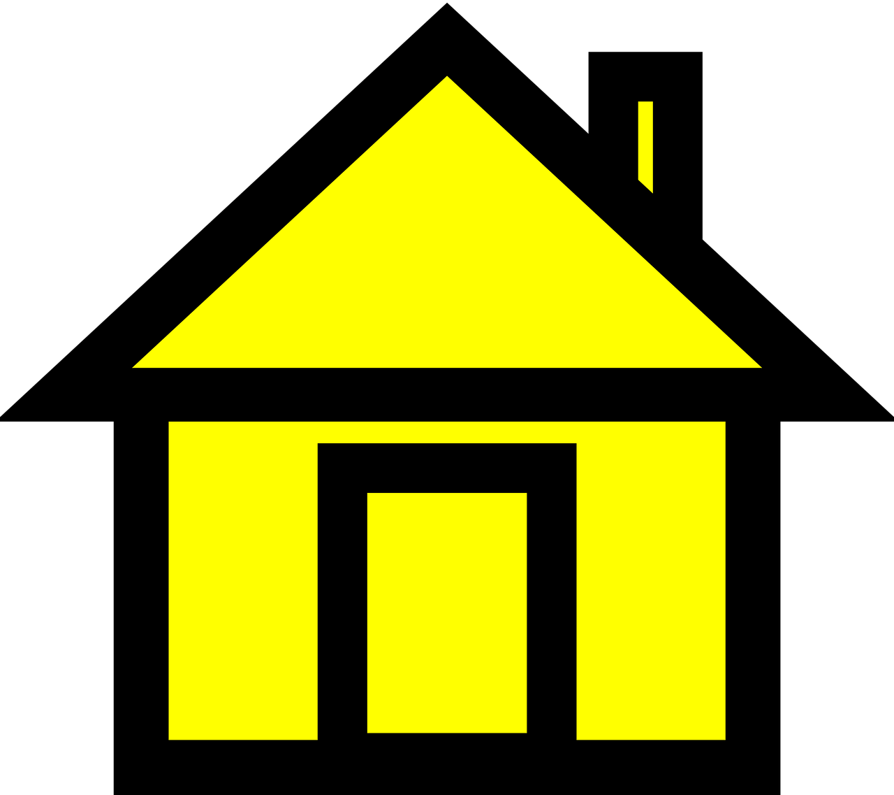 Icon Home House Png Image - Home Symbol Yellow (1280x1137)