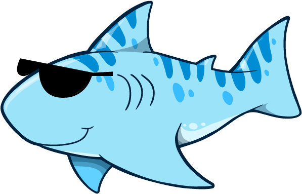 Great White Shark Clip Art - Vector Graphics (600x600)