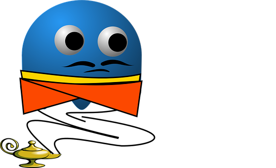 Genie In A Bottle Genie Pacman Pac-man Car - Aladdin's Lamp (559x340)