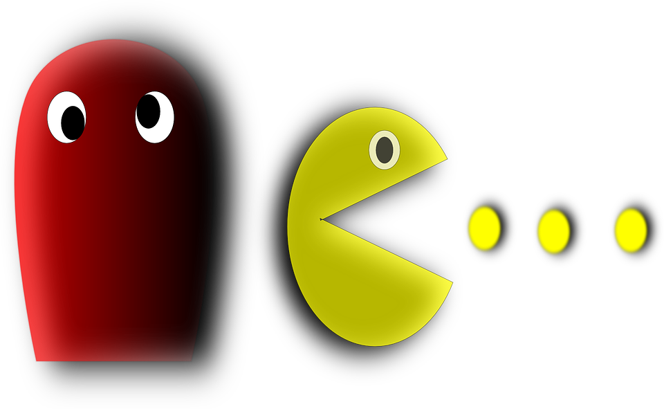 C64 Pac-man, Pacman, Computer Game, Ghost, Retro, C64 - Pac-man (960x591)