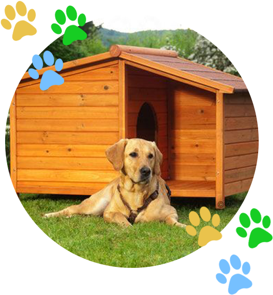 Dog House - Outdoor Patio Large Dog House Garden Puppy Kennel Weather (600x600)