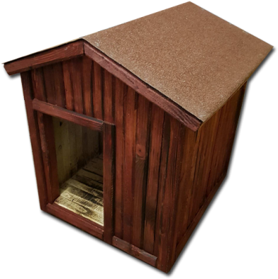 Wooden Dog House - Partners Desk (400x400)