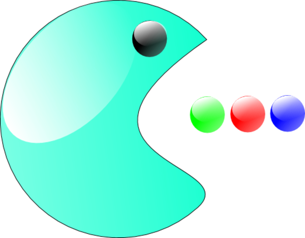 Pacman Dots Clip Art - Circle (600x467)