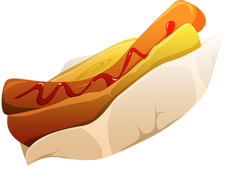 Hot Dog, Fast Food, Food, Sausage, Bun - Hot Dog (460x340)