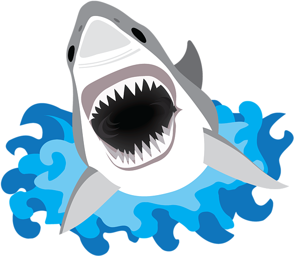 Click And Drag To Re-position The Image, If Desired - Great White Shark (600x600)