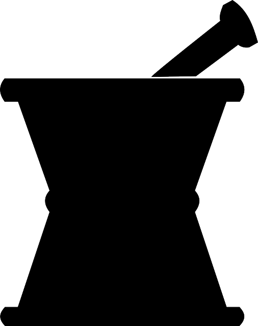 Source - Mortar And Pestle Vector (506x640)