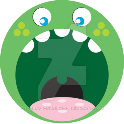 Sweet Pea Monster By S3ystic - Circle (400x402)