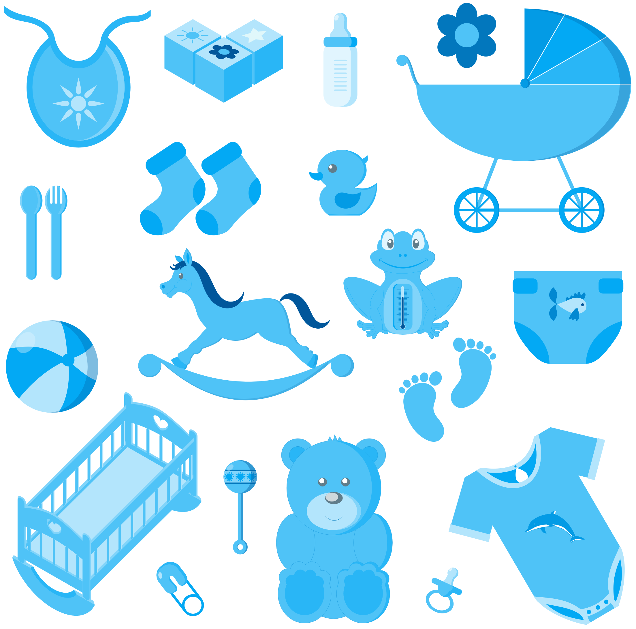This Free Icons Png Design Of Baby Boy Accessories - Baby Boy Clipart (2206x2180)