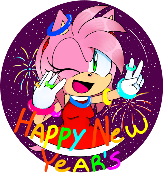 New Years 2018 By Shadowfan78 - Cartoon (650x750)