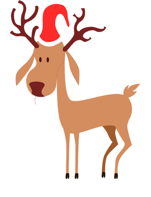 Reindeer Antlers Clipart 2, - Christmas Reindeer Twin Duvet (556x720)