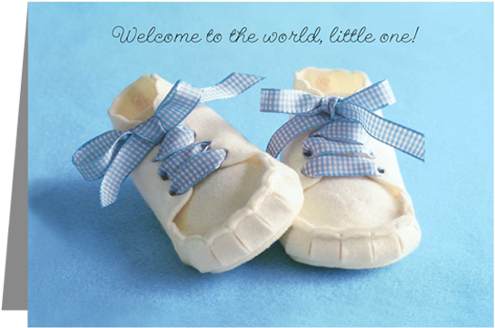 Baby Boy Shoes - Baby Boy Shoes Card (576x579)