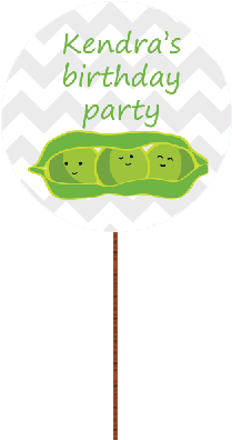 Sweet Pea - Cupcake Toppers - 6 Pack - Happy Birthday Cards (283x427)