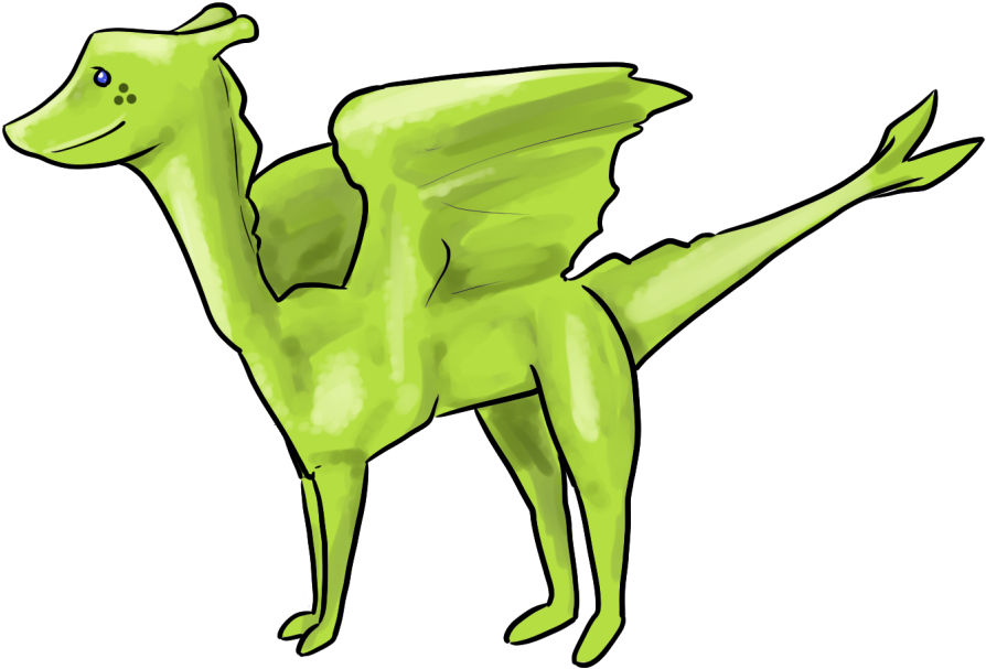 Green Adult Size - Cartoon (1024x718)