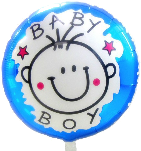 New Baby Boy Balloons - Its A Boy Foil Balloon (506x511)
