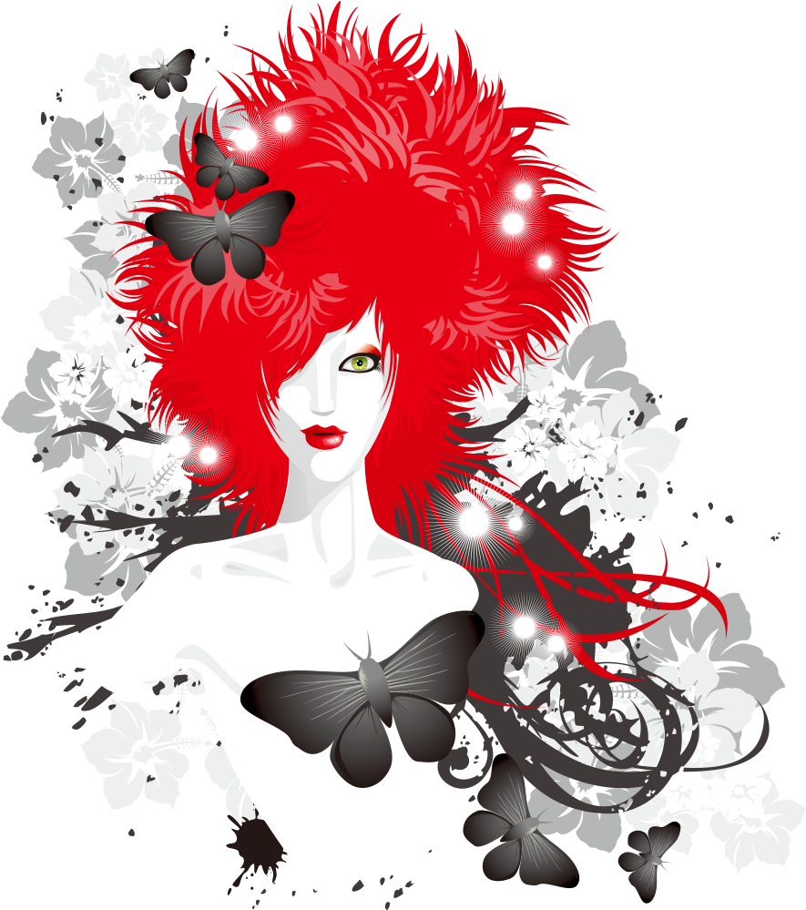 Hair Euclidean Vector Woman - Hair Euclidean Vector Woman (1181x1181)