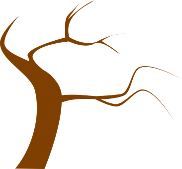 Tree, Brown, Branch, Twig, Twisty - Dead Tree Clip Art (366x340)