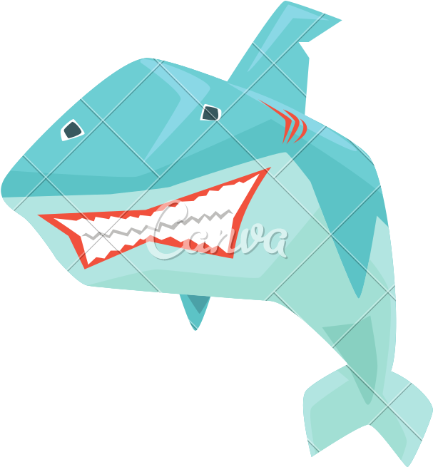 Great White Shark - Illustration (800x800)