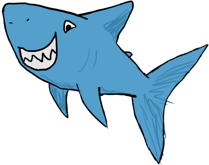 Shark Sketch By Acoyph - Drawing (788x662)