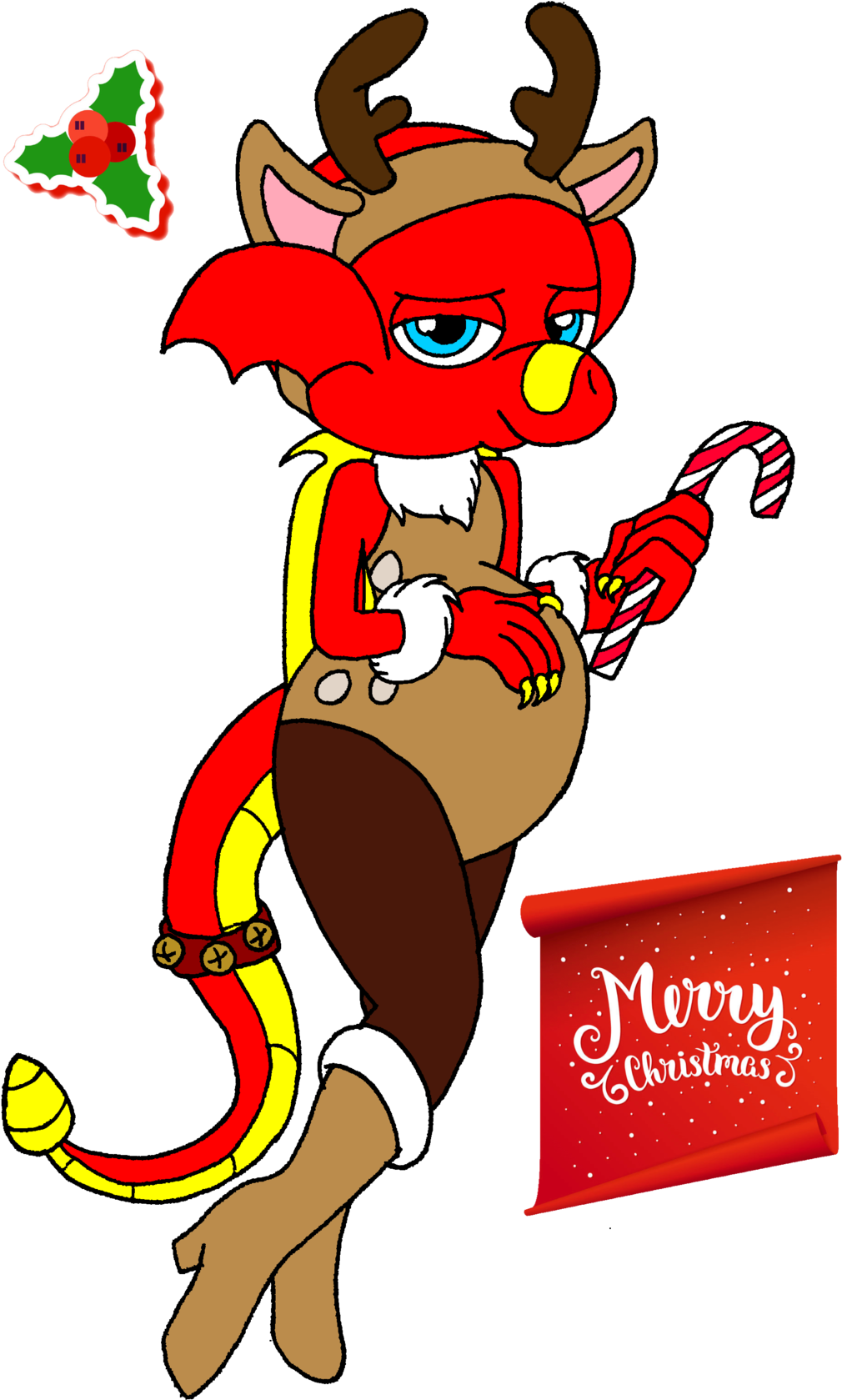 Dragoheart96 10 14 Merry Christmas By Dragoheart96 - Christmas Day (1024x1695)