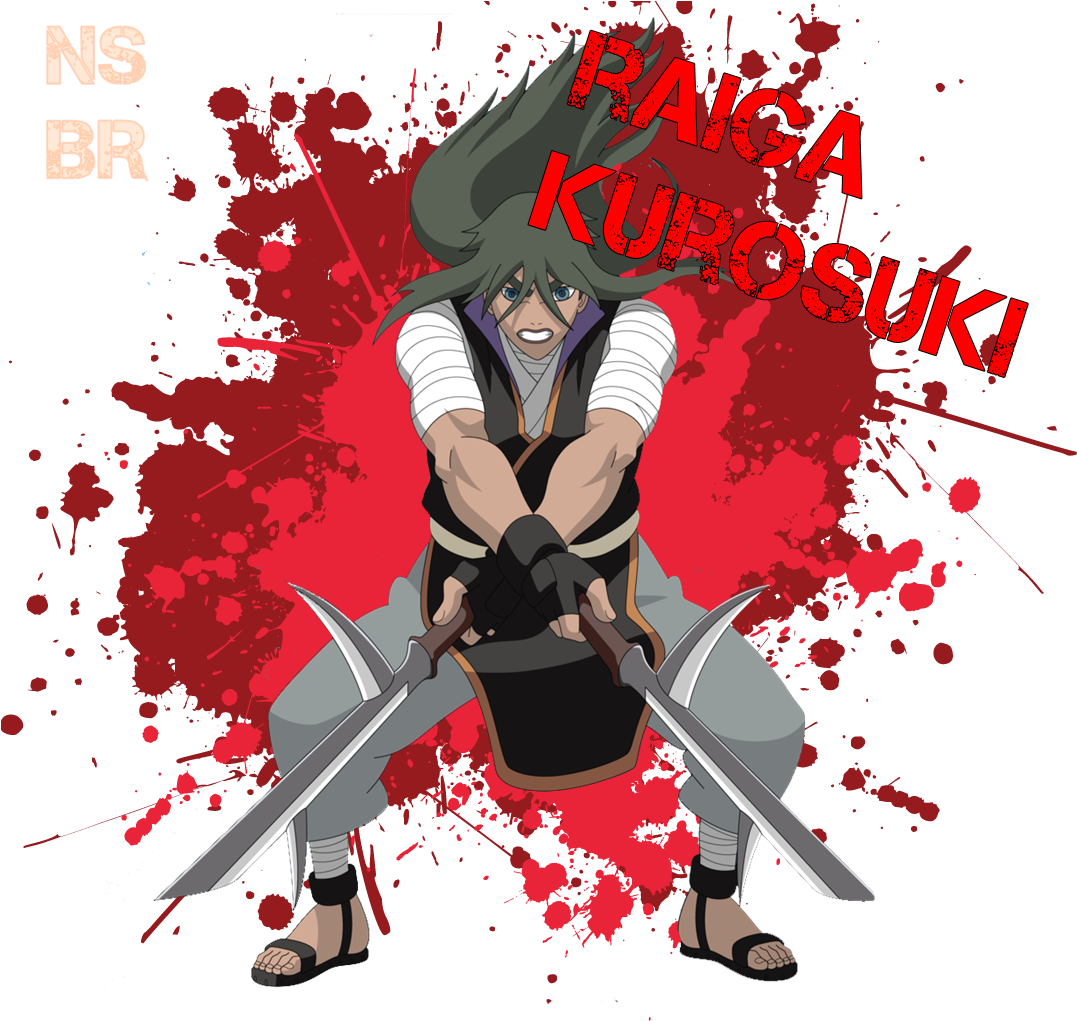 Raiga Kurosuki , Renomado Como Trovão Da Névoa Oculta - Lar Dig Svenska Latt Pa Persiska Dari (1100x1020)