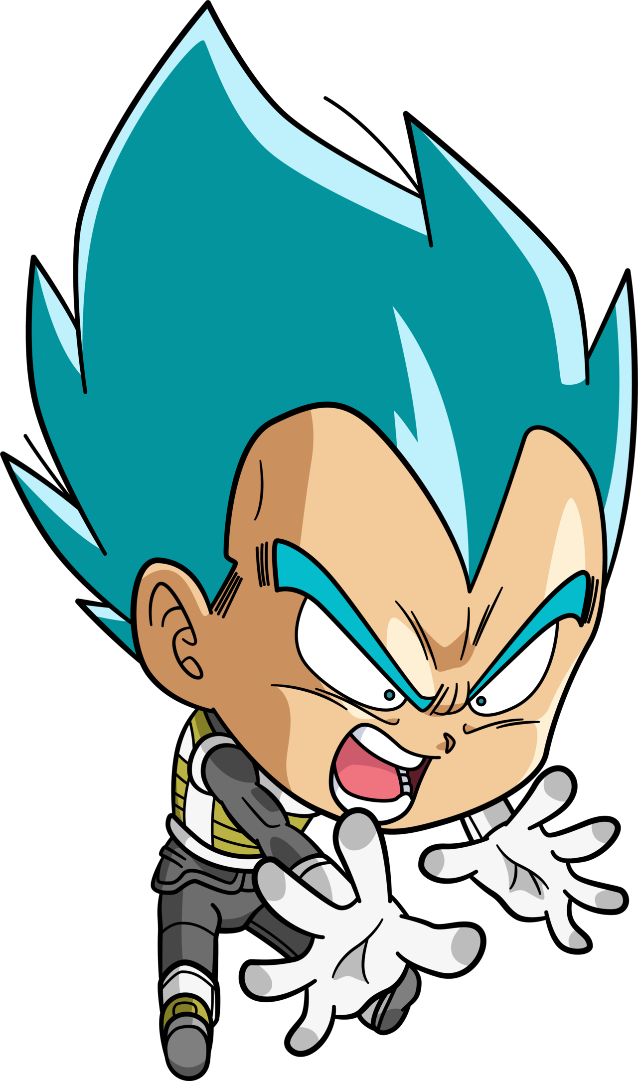 Chibi Super Saiyan Blue Vegeta By Rayzorblade189-da64uni - Dragon Ball Super Vegeta Chibi (1280x2169)