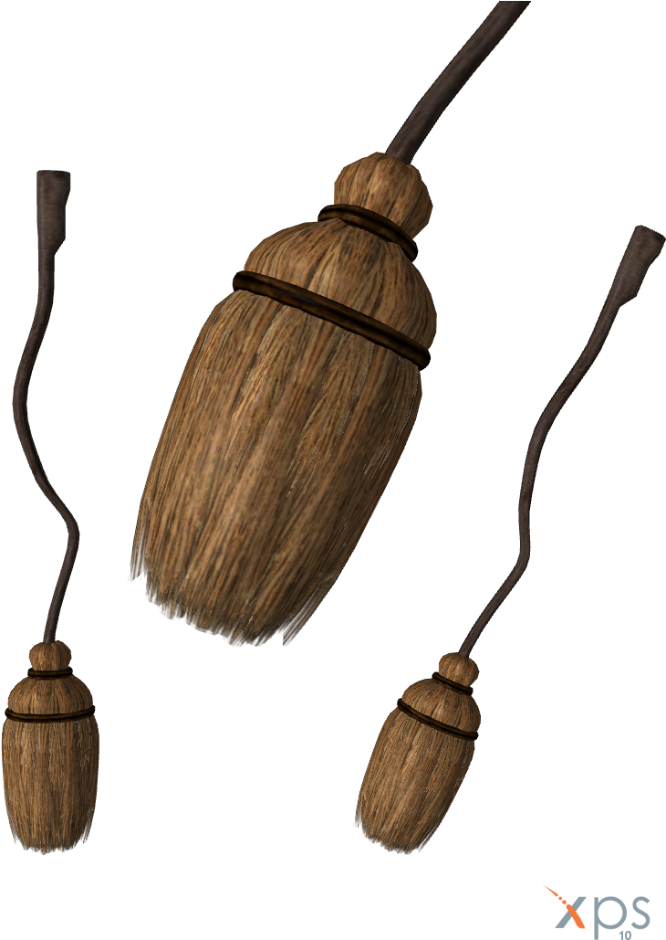 Halloween Broom Dl By Zayrcroft - Broom 3d Model Free (748x1041)