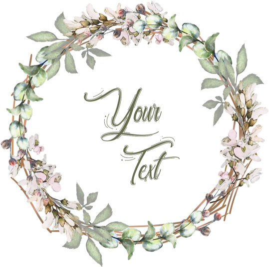 Watercolor Spring Floral Frame With Typography Vector, - Flower (640x640)