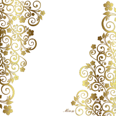 Vintage Floral Frame Vector Png Deco Png Floral Gold, - Gold Floral Pattern Png (400x400)