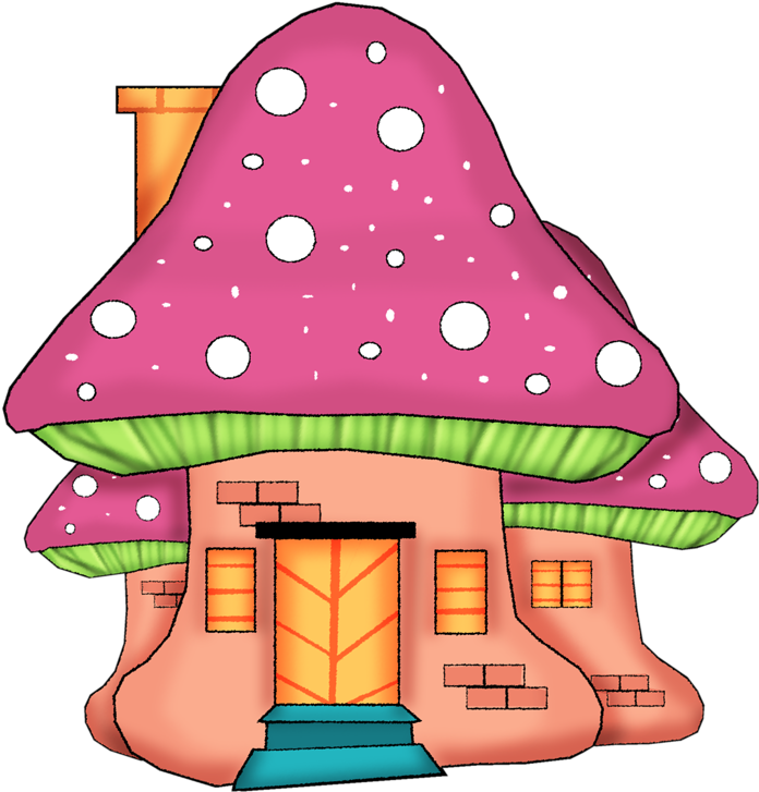 Mushroom Housesnailmushroomsglass Artfairy - Casas Infantiles Gif (800x800)