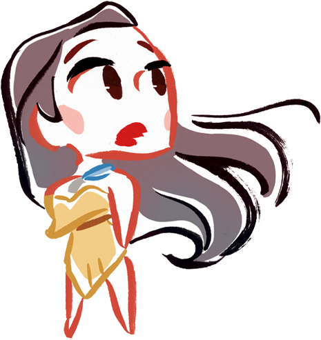 Chibi Pocahontas - Pocahontas Chibi (480x517)