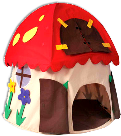 Mushroom - Bazoongi Play Structure Mushroom House (416x468)
