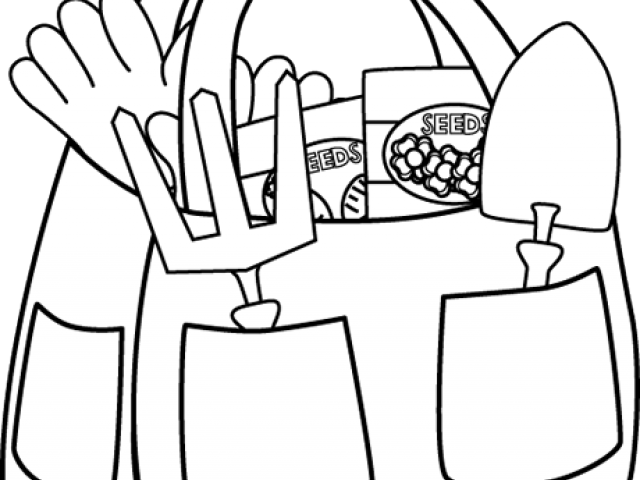 Garden Clipart Bag - White (640x480)