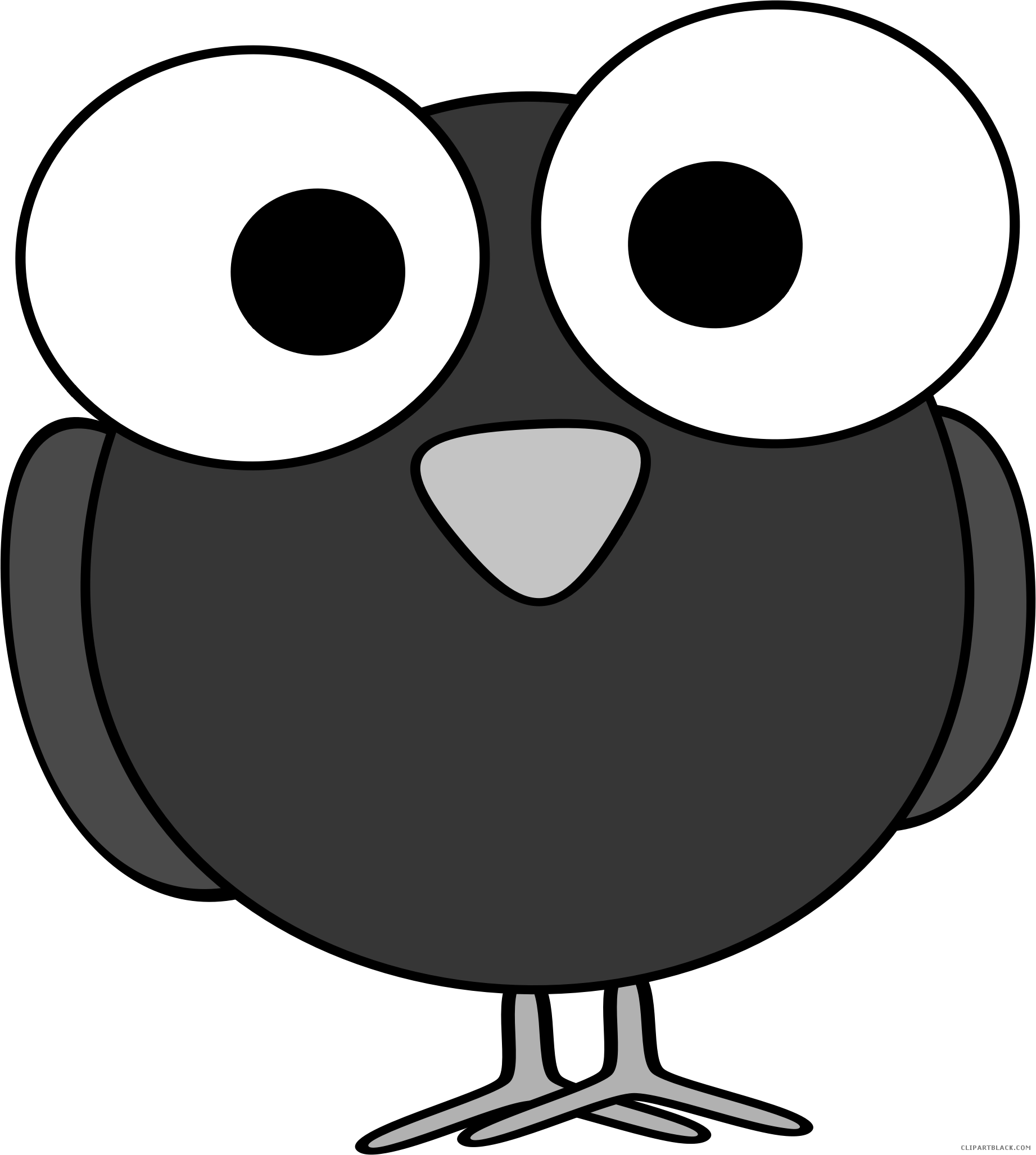 Amazing Bird Animal Free Black White Clipart Images - Tweety Bird Public Domain (1843x2055)