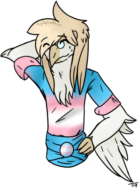 @magicalsugar In Some Lovely Trans Pride Colors - @magicalsugar In Some Lovely Trans Pride Colors (500x666)