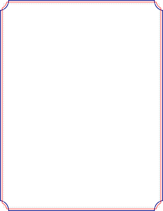 Pin Red Border Clipart - Paper Product (618x800)