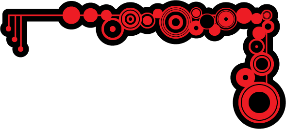 Red Checkered Border - Borders Black And Red (589x267)