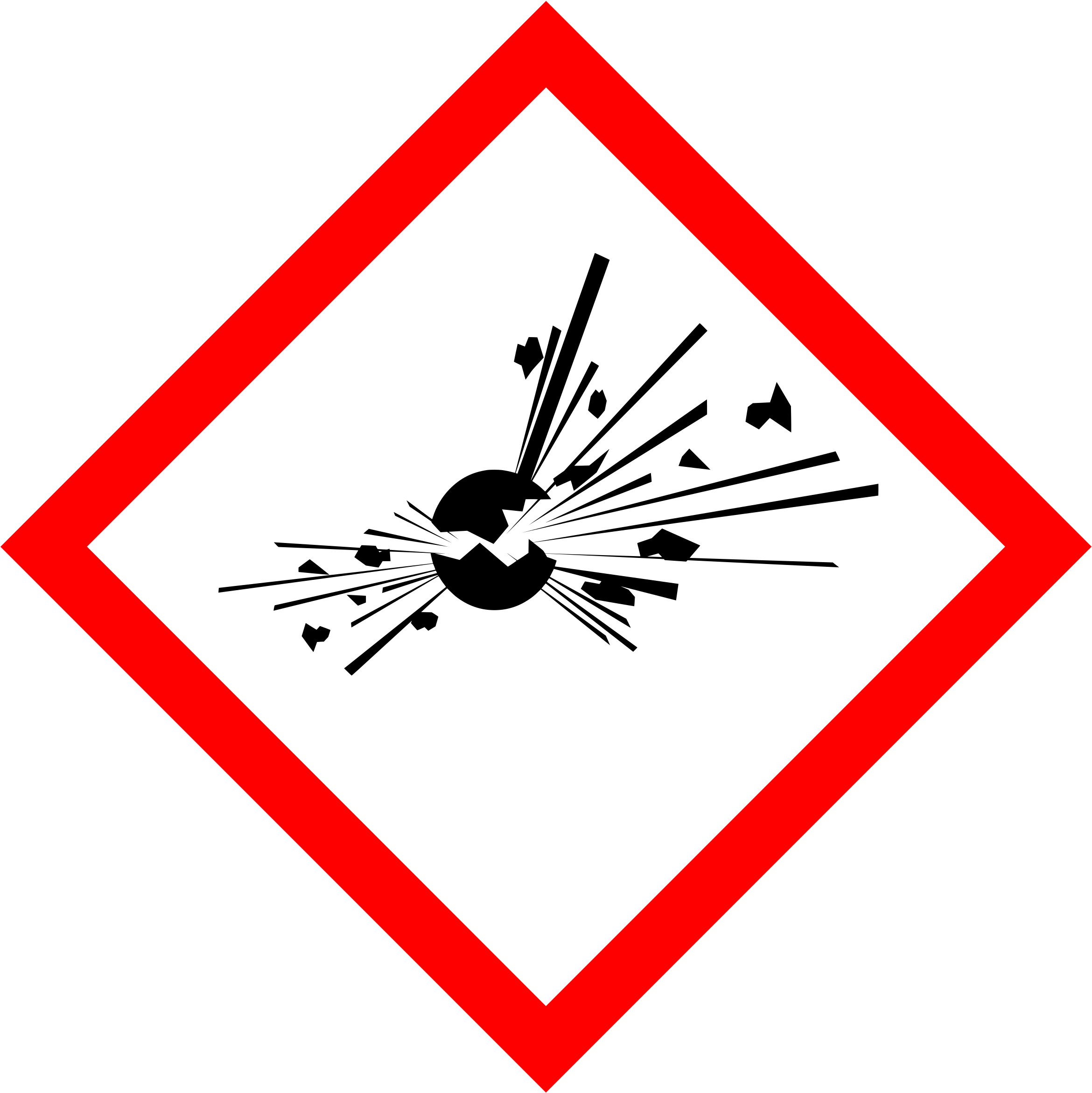 The International Pictogram For Explosive Substances - Ghs Pictograms Explosive (2400x2400)