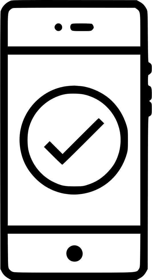 Check Verify Pure Write Round Tick Ui Svg Png Icon - Circle (532x980)