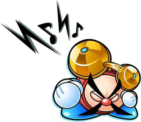 Tick Tock Cg Art - Kirby Clock Boss (533x479)