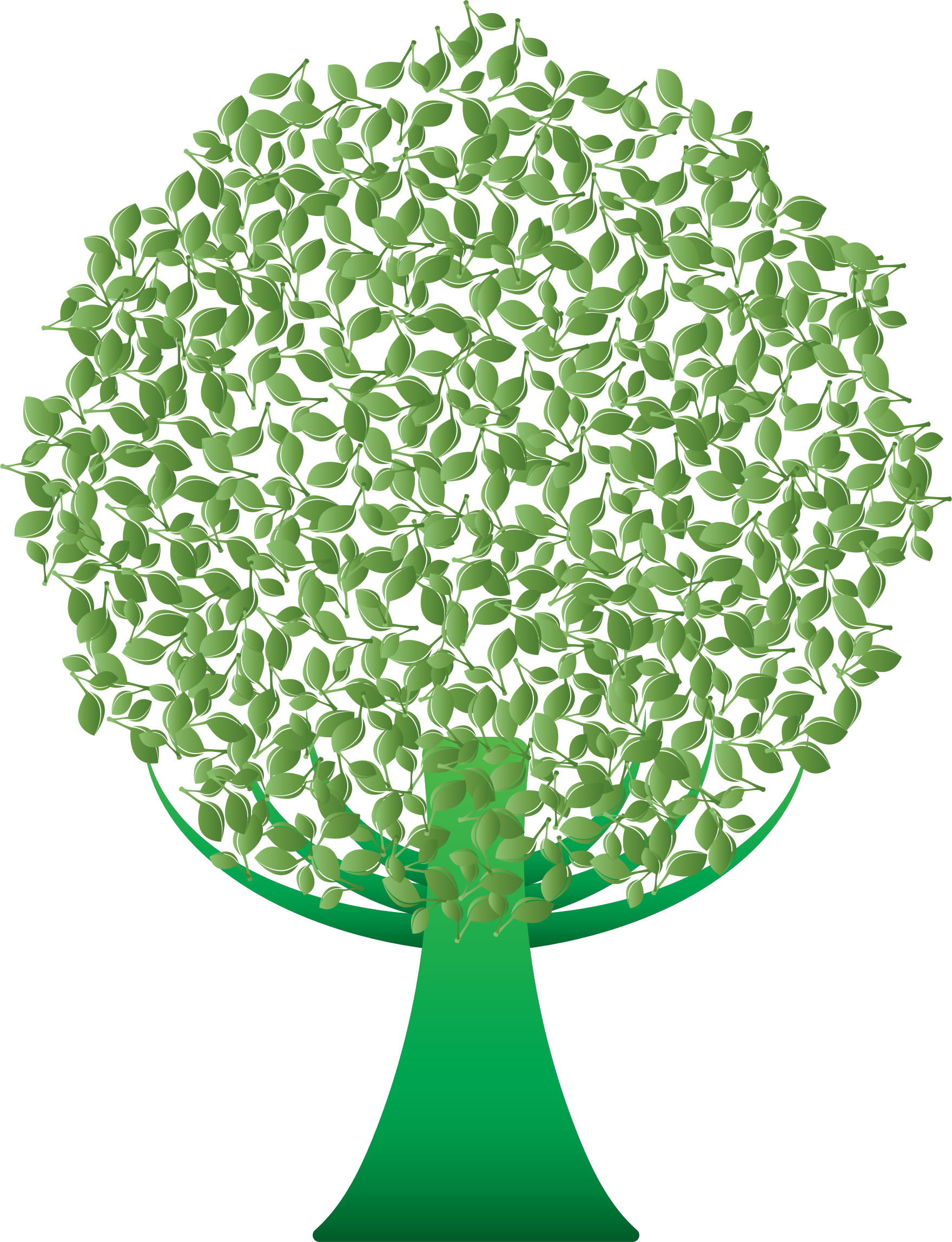 Clipart Green Abstract Tree - Abstract Tree Art .png (1760x2296)