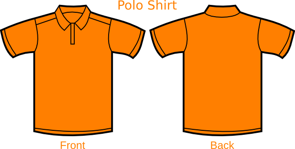 Orange Polo Shirt Template (600x303)