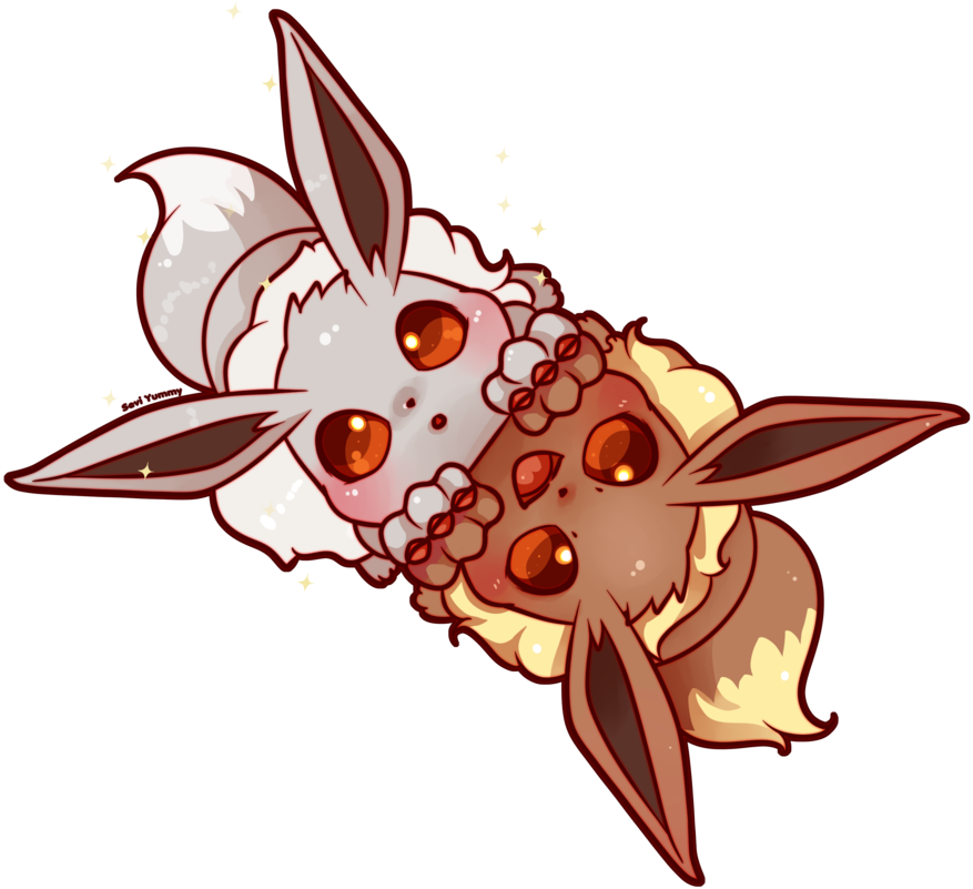 Eevee Brothers By Seviyummy - Shiny Eevee Fanart (900x810)