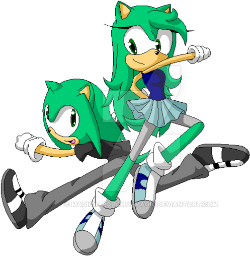 Brother And Sister By Magicalpouchofmagic - Cartoon (600x558)