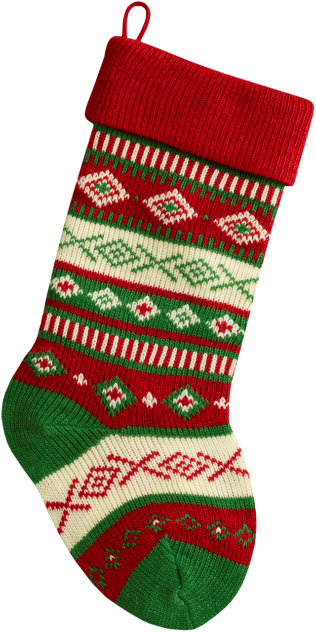 Christmas Clipartchristmas - Hockey Sock (640x1280)