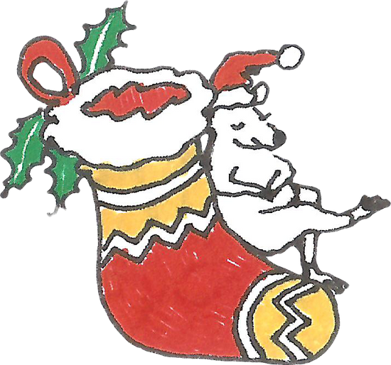 Colorful Christmas Stocking - Christmas Day (550x514)