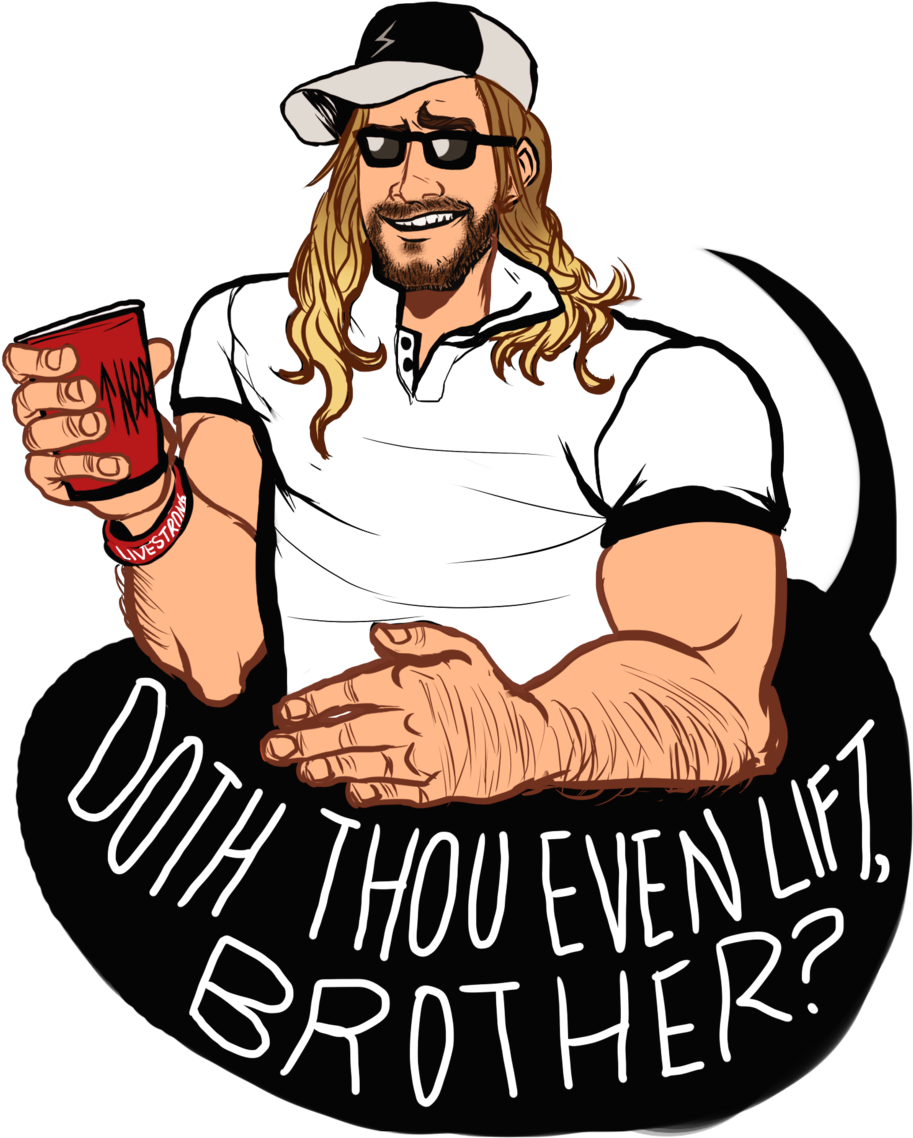 Doth Thou Even Lift Brother By Kyashiann - Drawing (1024x1213)